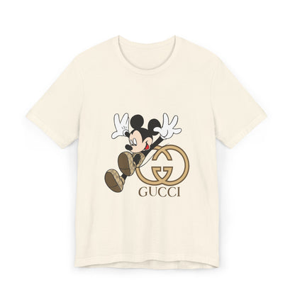 Gucci Mickey Mouse Unisex Jersey T-Shirt – Trendy Disney-Inspired Casual Wear - CreativeRino
