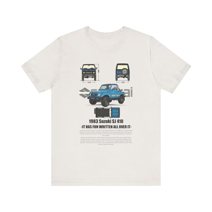 Vintage Suzuki 1983 Graphic Tee - Unisex Short Sleeve T-Shirt - CreativeRino