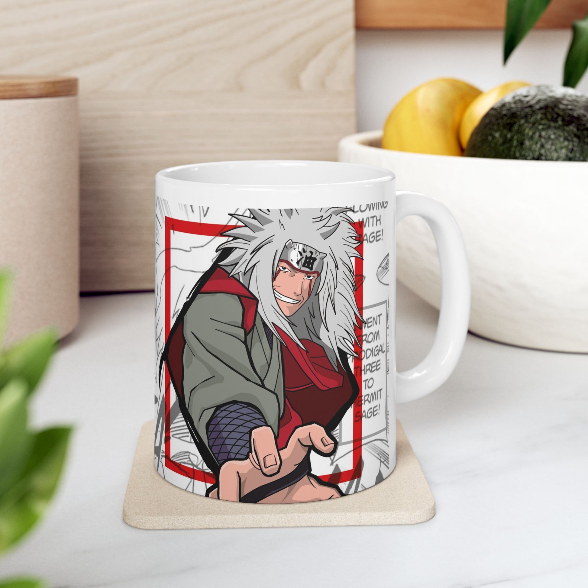Anime-Inspired Ceramic Mug with Sage Quotes - Perfect Gift for Fans - CreativeRino