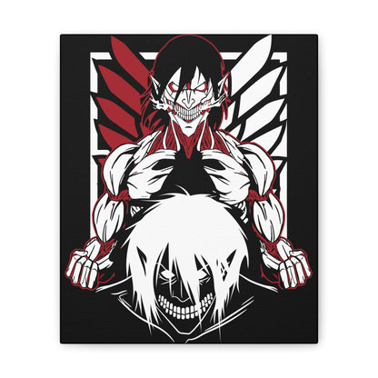 Anime Canvas Wall Art – Heroic Attack on Titan Wall Decor for Fans - CreativeRino
