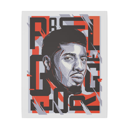 Paul George Wall Art | Matte Canvas Print | Stylish Home Decor for NBA Lovers - CreativeRino