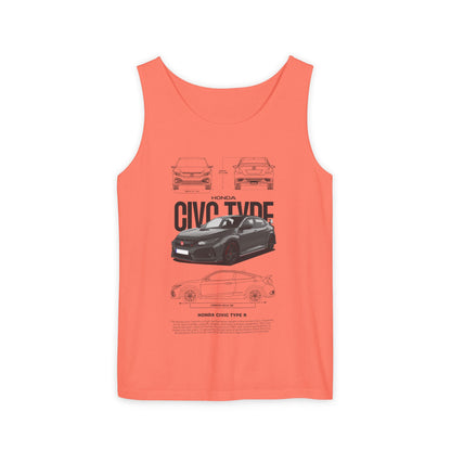 Honda Civic Type R Unisex Tank Top - Automotive Enthusiast Apparel - CreativeRino