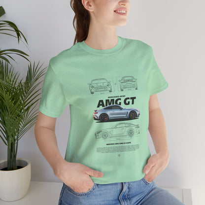 AMG GT Unisex Jersey Short Sleeve Tee - Perfect for Car Enthusiasts - CreativeRino