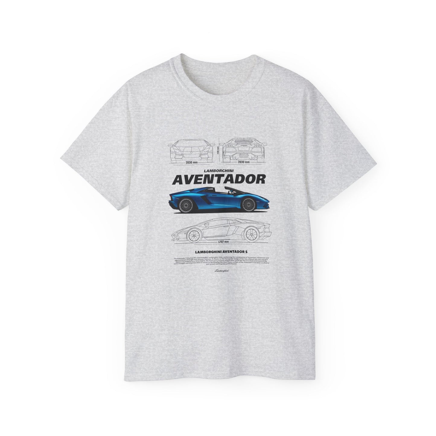 Aventador Sports Car Unisex Ultra Cotton Tee | Car T-shirt - CreativeRino