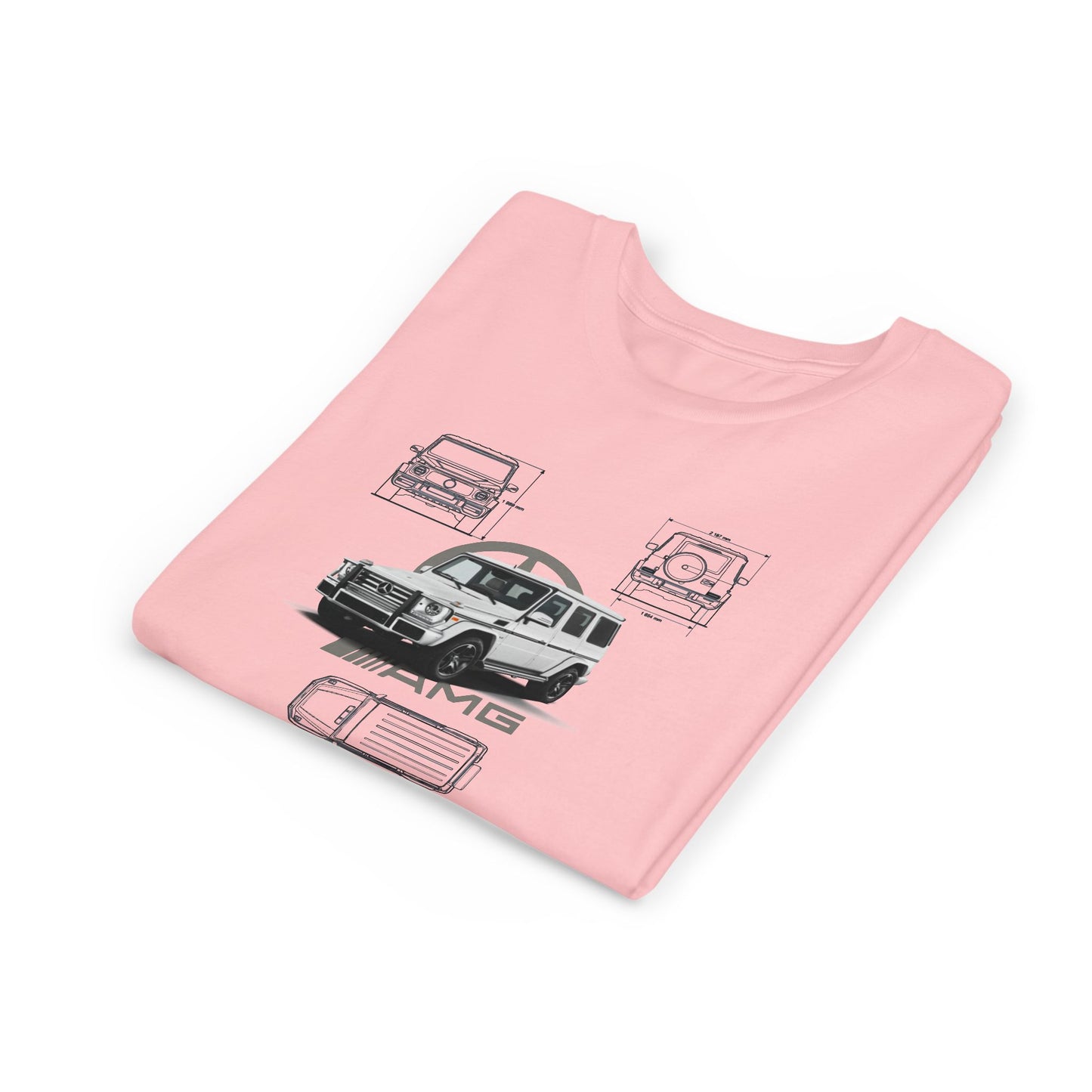 Mercedes-AMG G63 Youth Short Sleeve Tee - Driving Performance Graphic Car T-shirt - CreativeRino