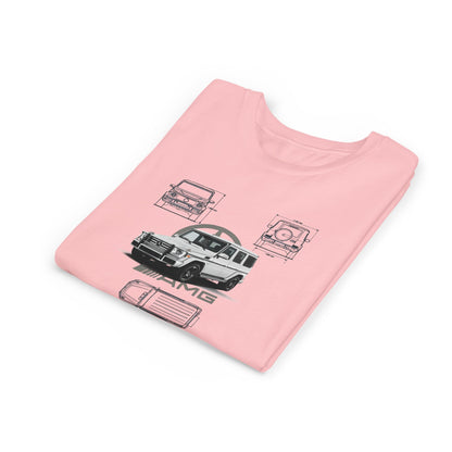 Mercedes-AMG G63 Youth Short Sleeve Tee - Driving Performance Graphic Car T-shirt - CreativeRino
