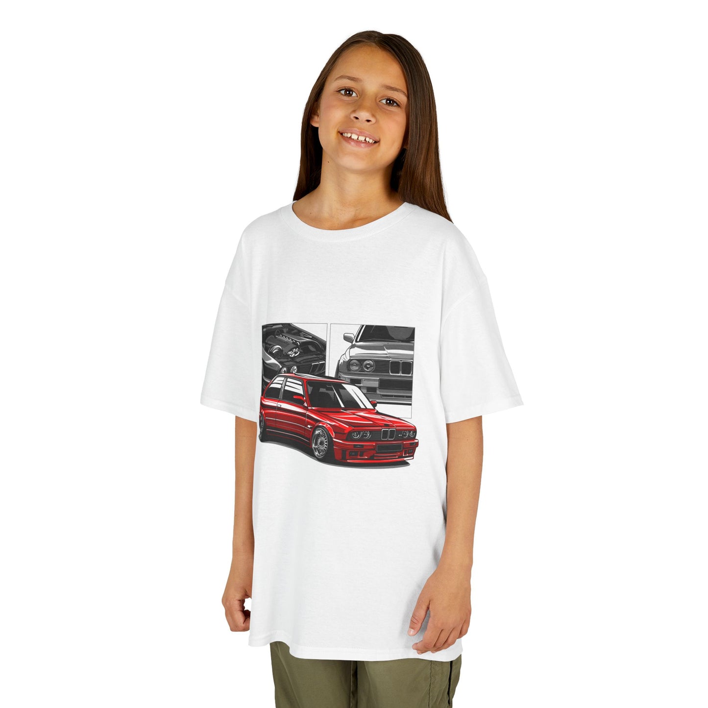 Kids Car Enthusiast Tee - Vintage Racing Design - CreativeRino