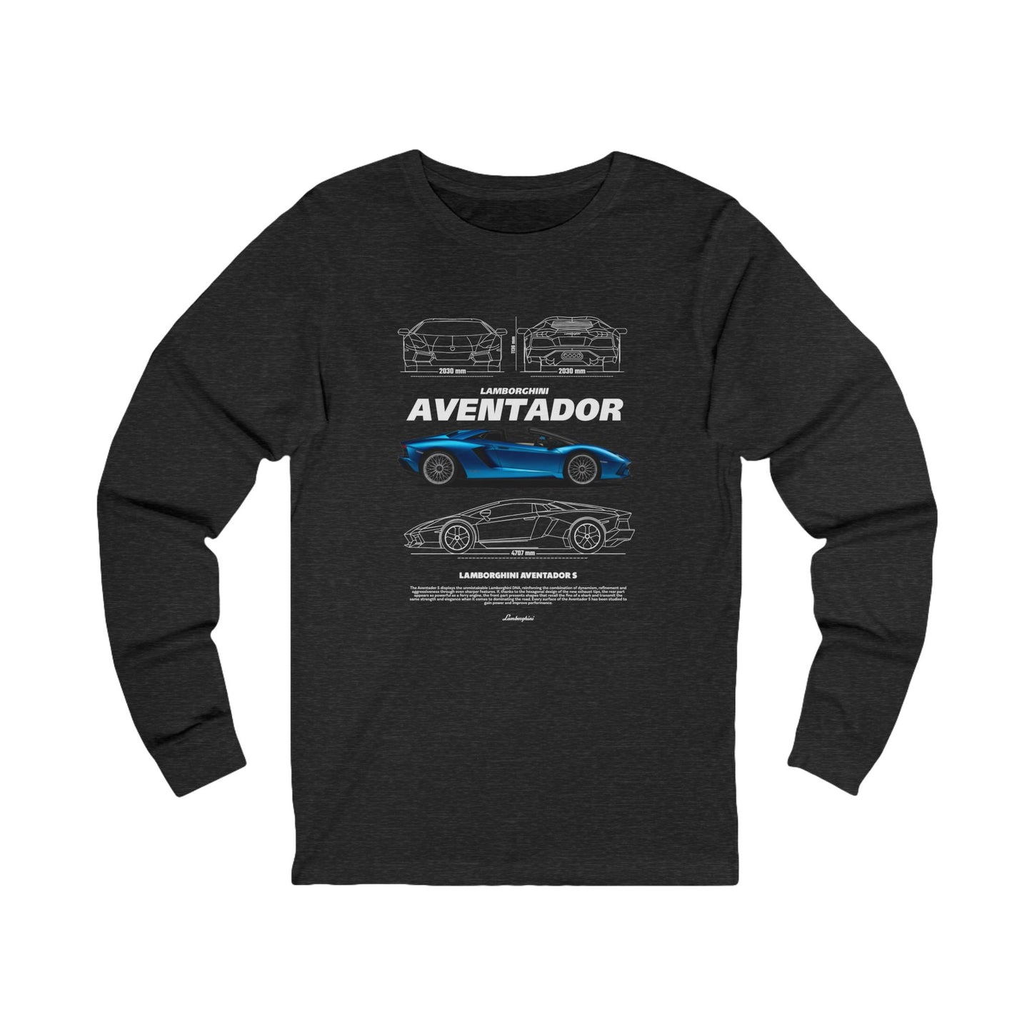 Lamborghini Aventador Unisex Long Sleeve Tee – Perfect for Car Enthusiasts - CreativeRino