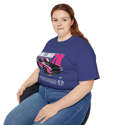 Vintage Challenger 70 Unisex Ultra Cotton Tee - Classic Muscle Car Shirt - CreativeRino