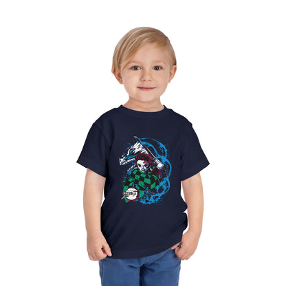 Demon Slayer Toddler Tee - Short Sleeve Anime T-shirt for Kids - CreativeRino