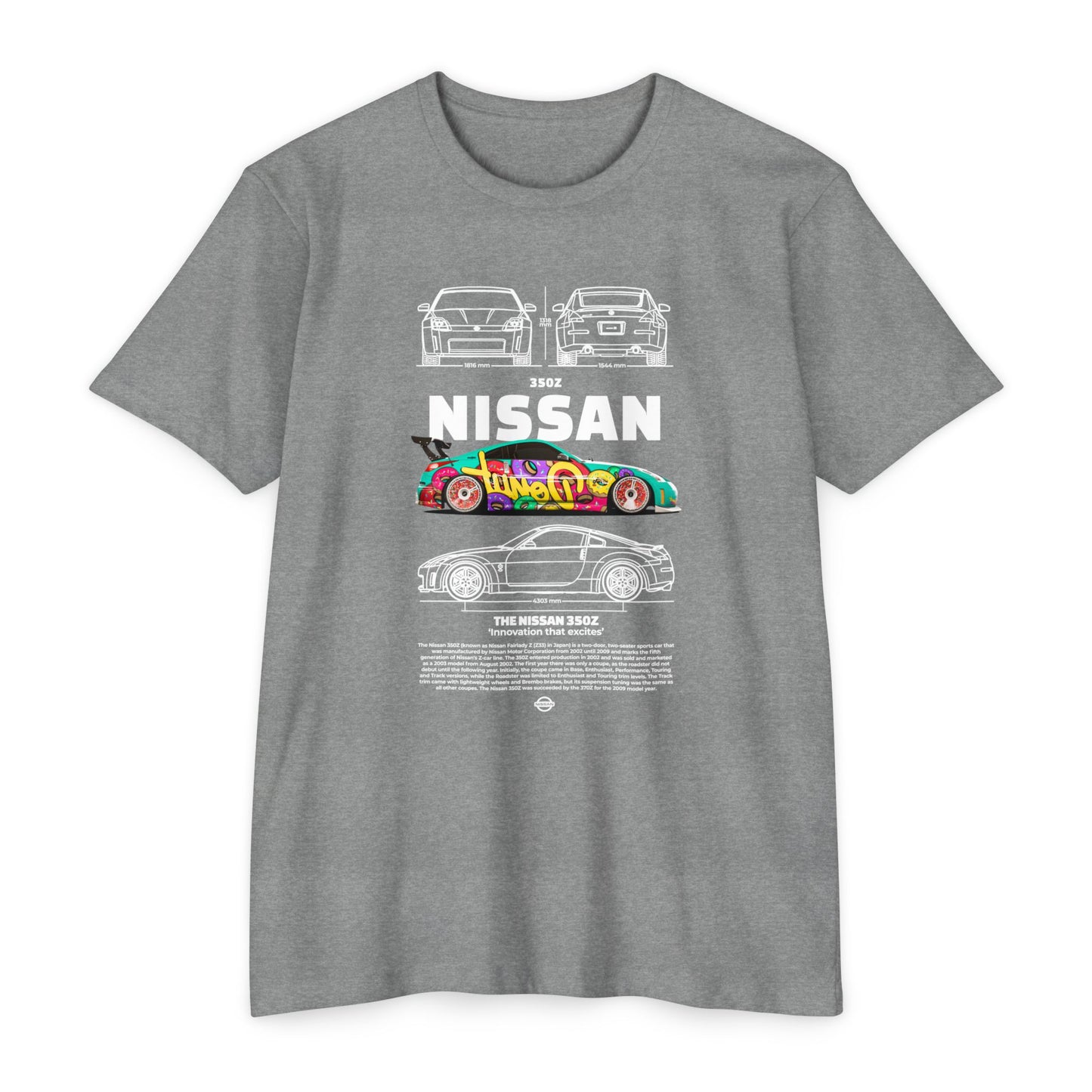 Vintage Nissan 350Z Unisex T-Shirt | Automotive Racing Graphic Tee - CreativeRino