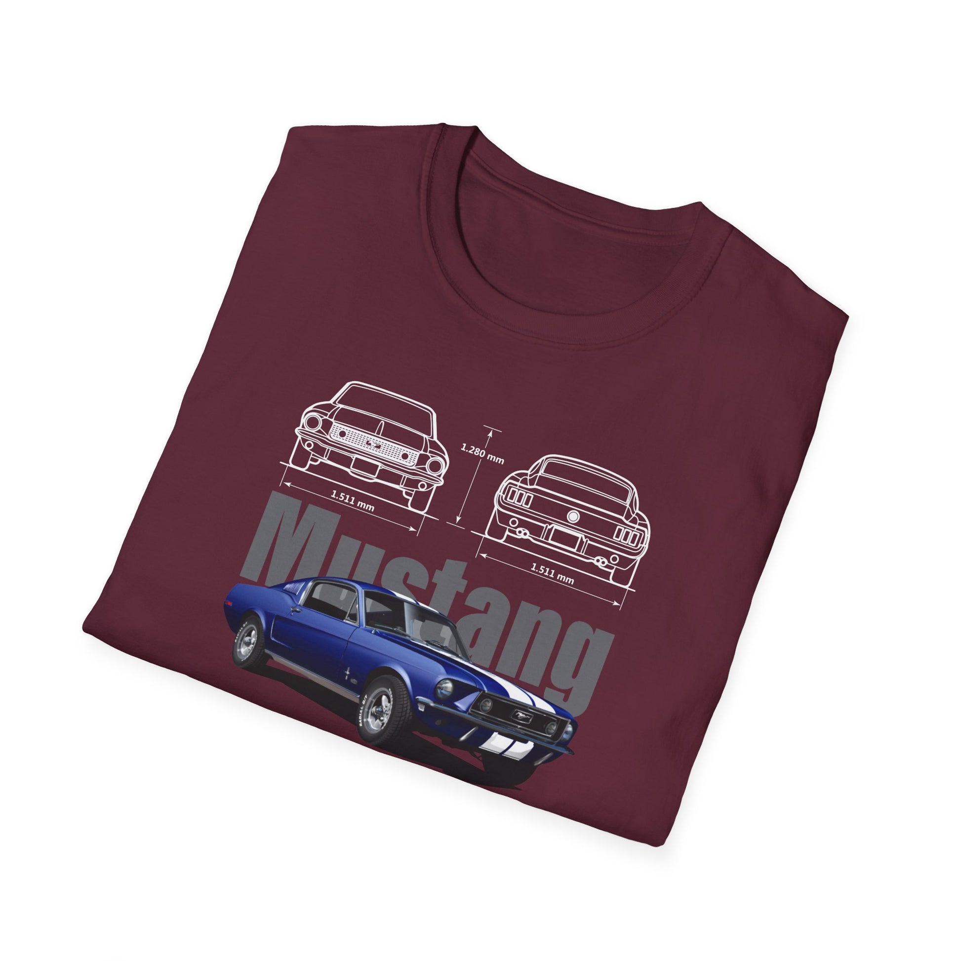 Ford Mustang Shelby GT350 Unisex Softstyle T-Shirt - Car Lovers Tee - CreativeRino