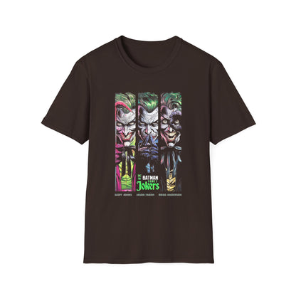 Batman Jokers Unisex Softstyle T-Shirt - Graphic Tee for Comic Book Fans - CreativeRino