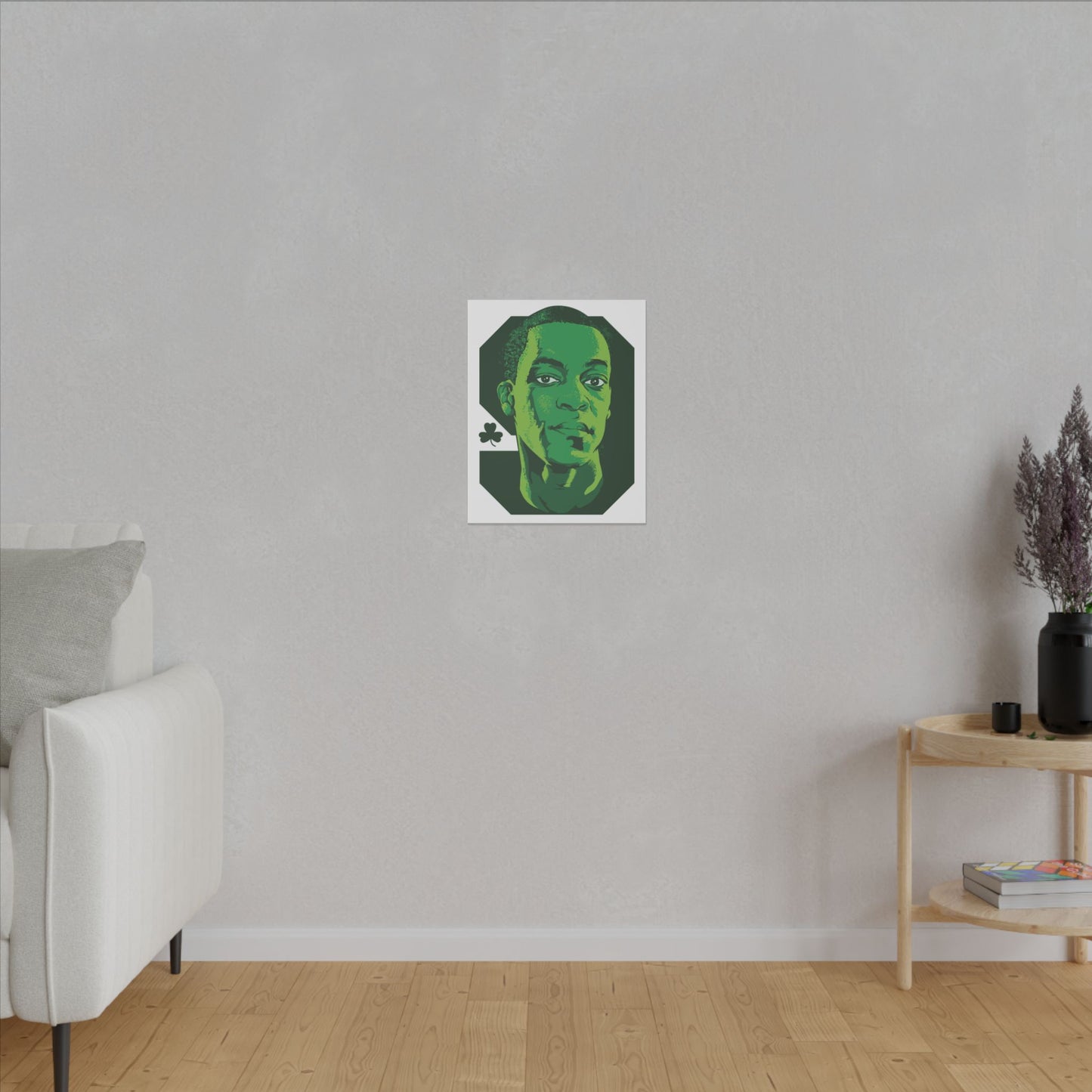 Rajon Rondo Canvas Art - Green Basketball Portrait - CreativeRino