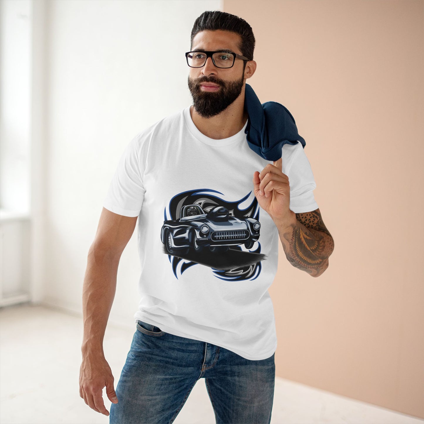 Classic Car Graphic Tee - Retro Automotive T-shirt Design for Car Enthusiasts - CreativeRino