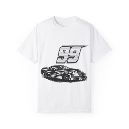 Racing Car Graphic Unisex Garment-Dyed T-shirt - CreativeRino