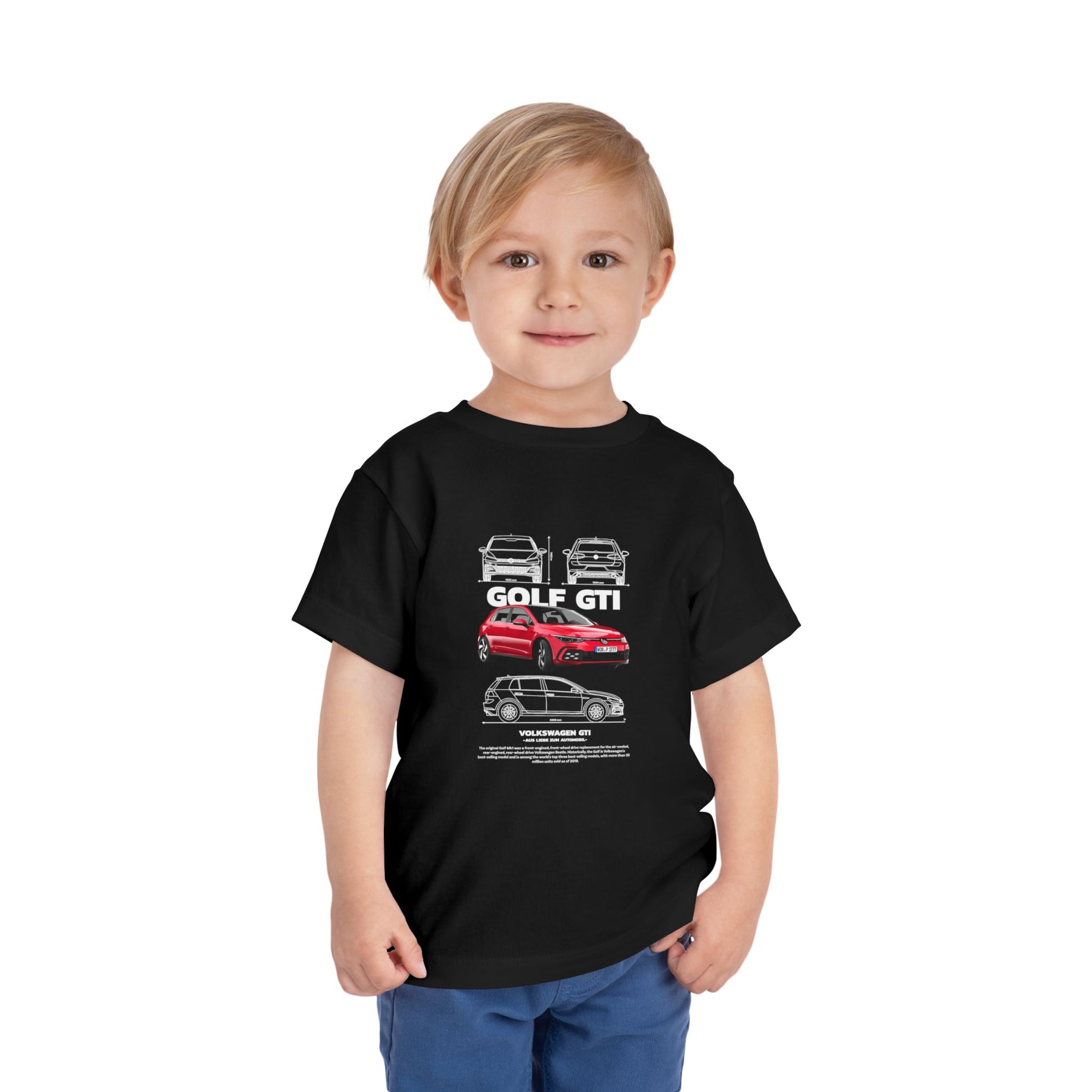 Volkswagen Golf GTI Kids Tee - Cool Car Design for Little Enthusiasts - CreativeRino