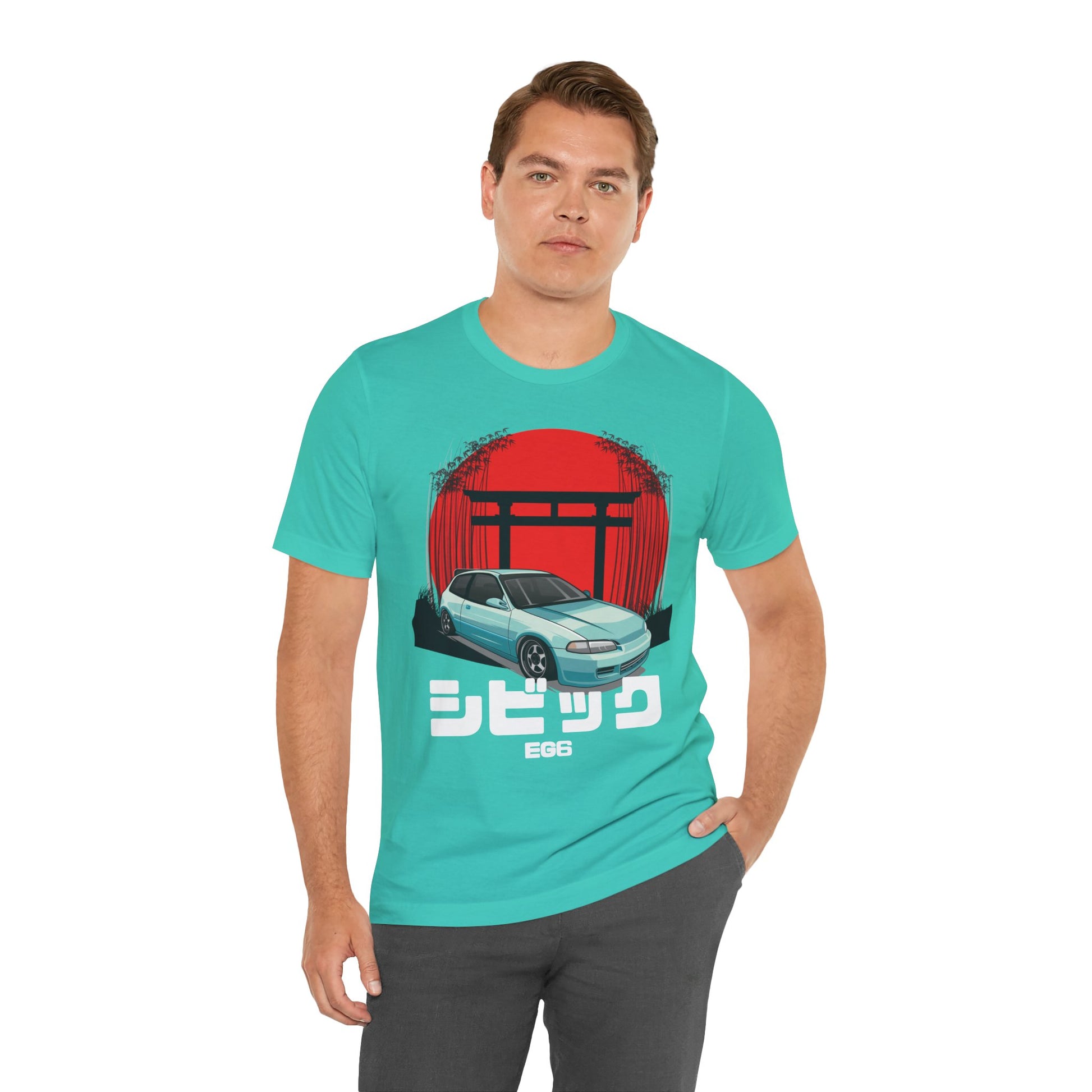 Hinda Civic Estilo Car Art Tee - Retro Aesthetic Automotive T-Shirt - CreativeRino