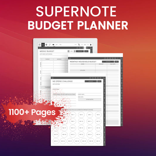 Supernote Budget Planner Template