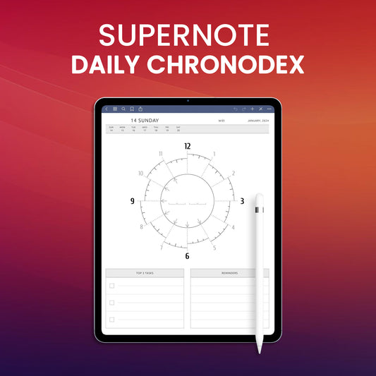 Supernote Daily Chronodex Planner Template