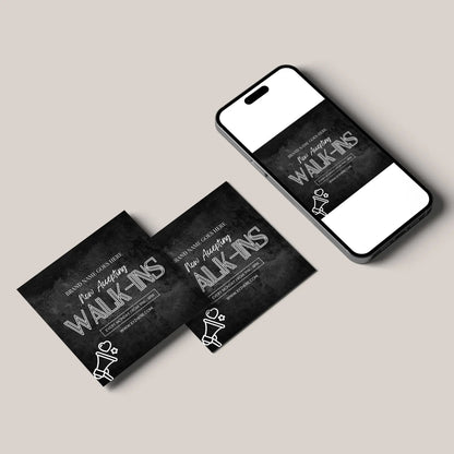 Walk Ins Welcome Flyer Template | Social Media Template CreativeRino