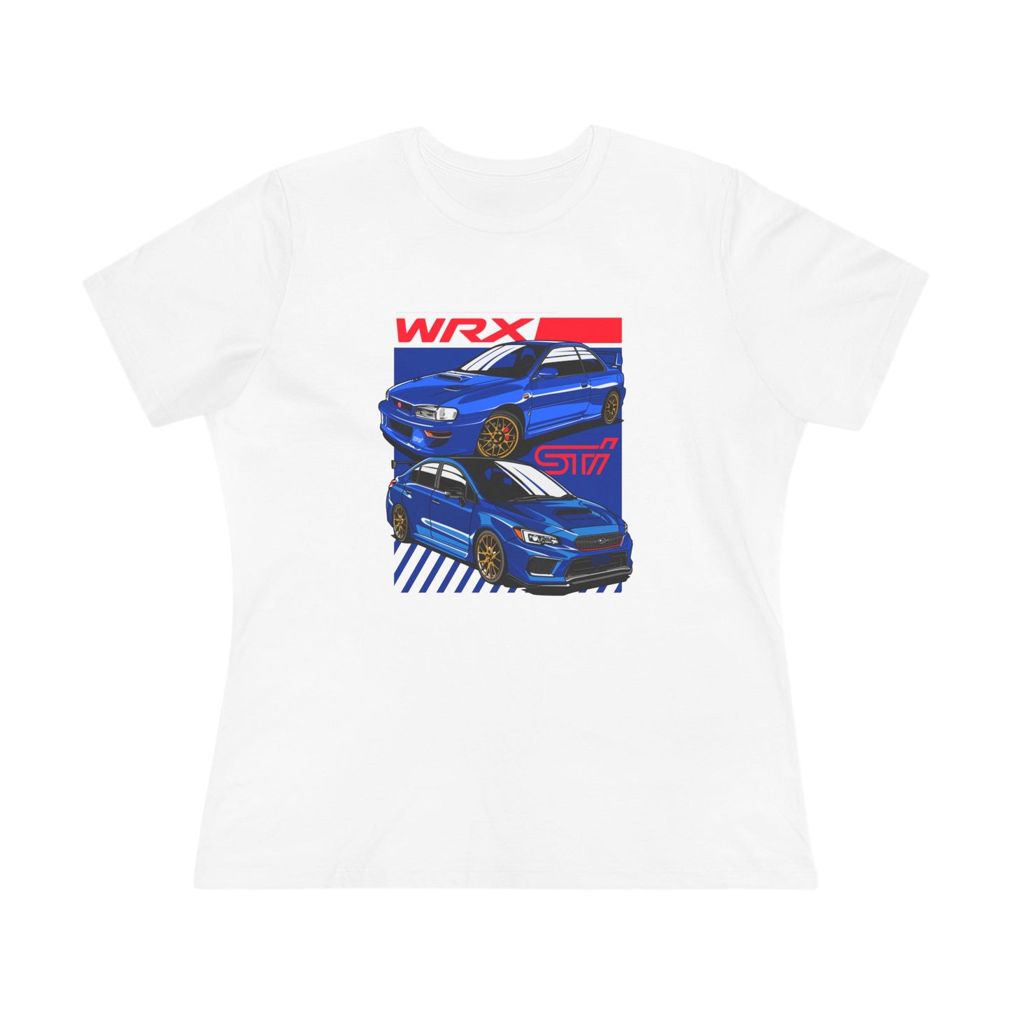 Women's WRX Car Graphic Cotton Tee - Perfect T-shirt for Auto Enthusiasts - CreativeRino