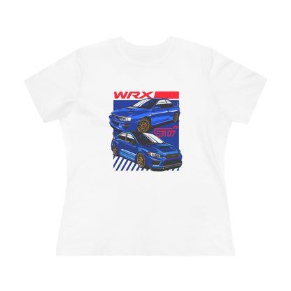 Women's WRX Car Graphic Cotton Tee - Perfect T-shirt for Auto Enthusiasts - CreativeRino
