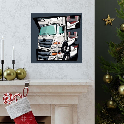 Truck Matte Square Posters - CreativeRino