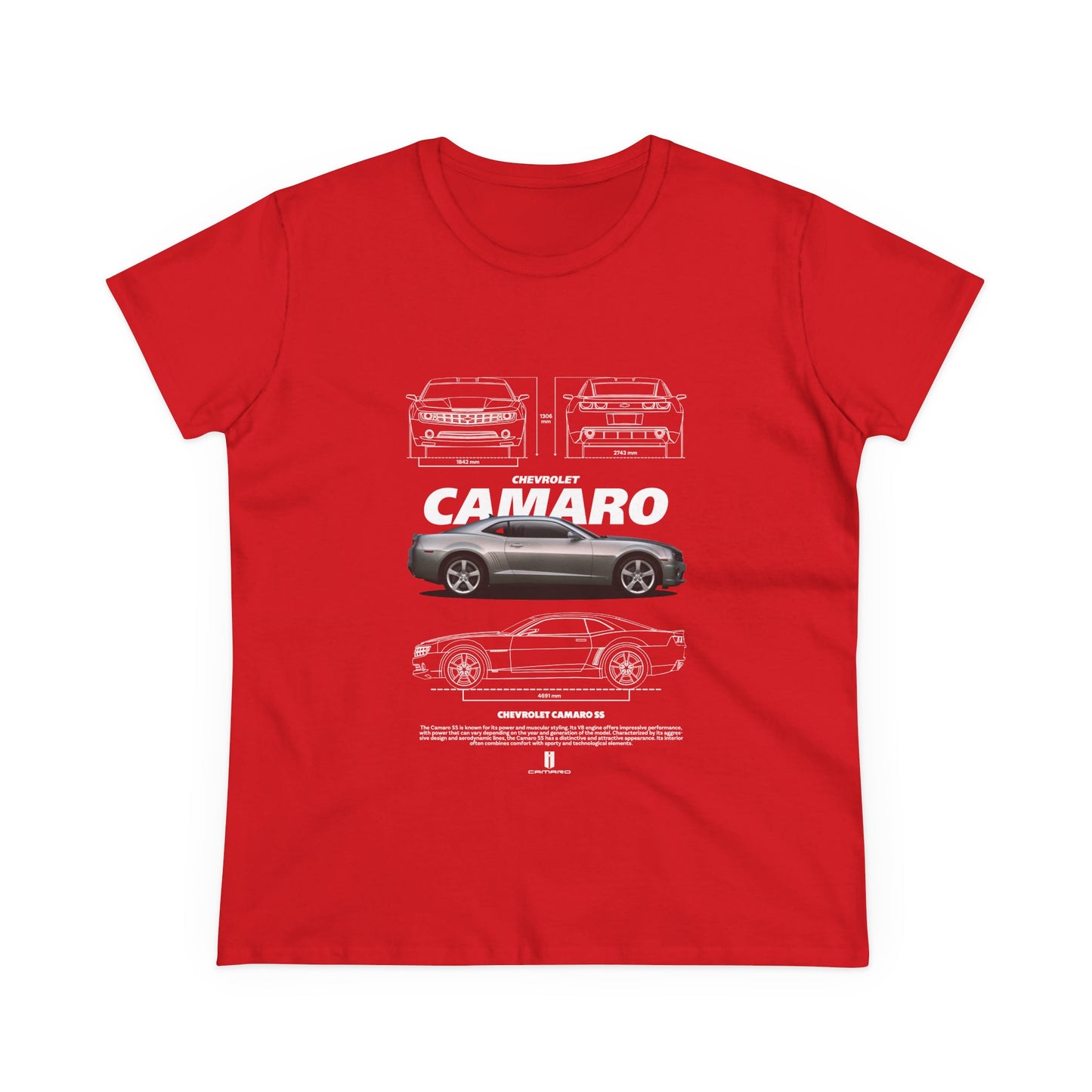 Chevrolet Camaro Women's Tee - Classic Car T-shirt - CreativeRino
