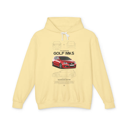 Volkswagen Golf MK5 Unisex Lightweight Hooded Sweatshirt – Car Enthusiast Hoodie - CreativeRino