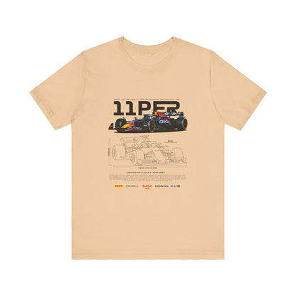 Sergio Perez F1 Racing-Inspired Unisex Short Sleeve Tee | Car T-shirt - CreativeRino