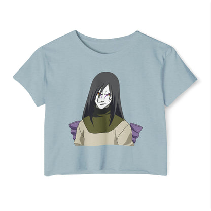 Women's Naruto Crop Top - Stylish Graphic T-shirt for Anime Lovers - CreativeRino