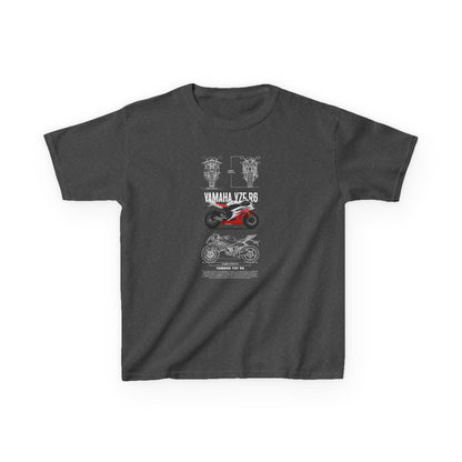 Yamaha VZR 98 Kids Heavy Cotton™ Tee - Cool Motorcycle T-shirt Design for Young Riders - CreativeRino