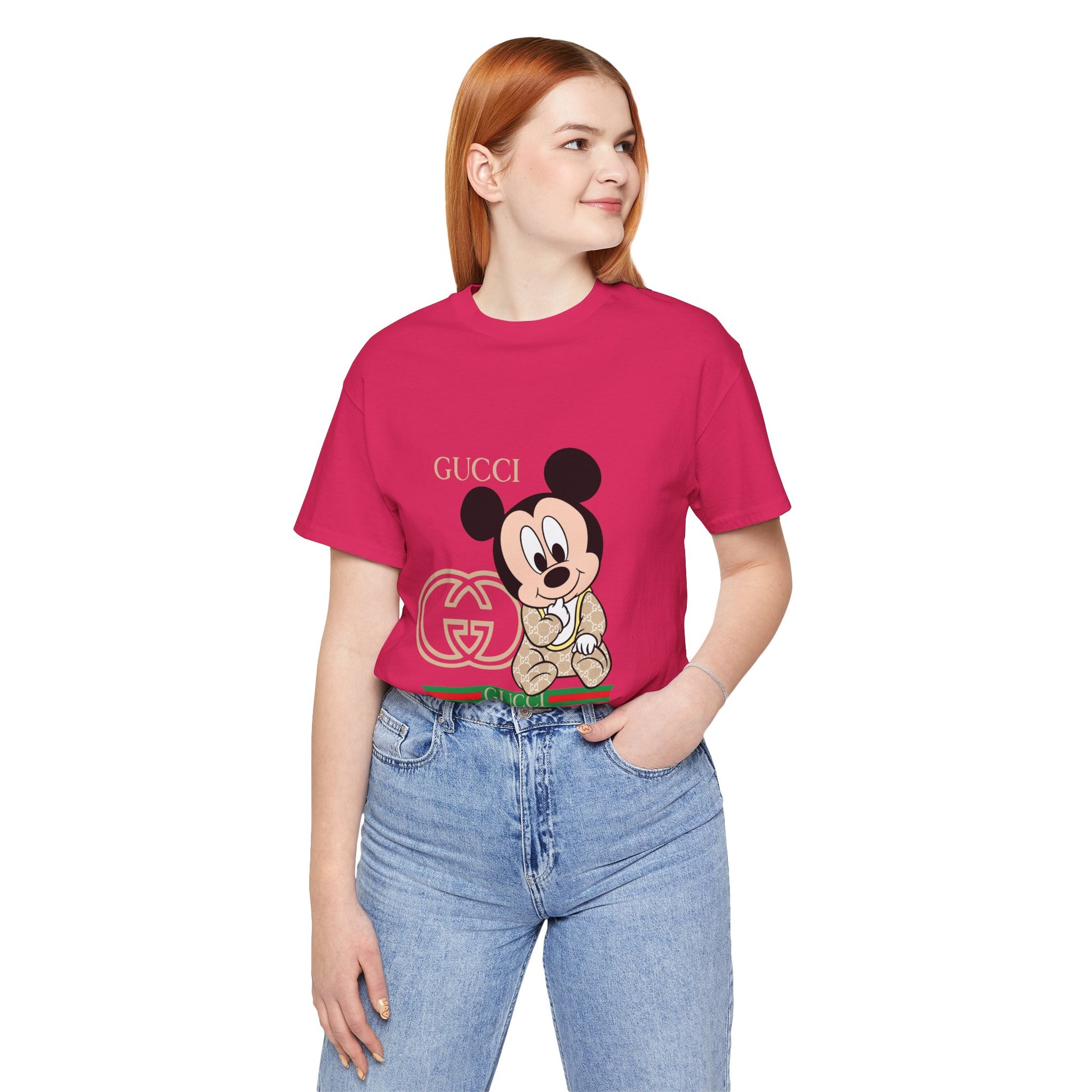 Mickey Mouse Gucci Tee - Unisex Short Sleeve T-shirt - CreativeRino