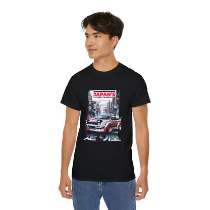 Japan's Street Warrior Unisex Ultra Cotton Tee - Vintage Car Graphic T-Shirt - CreativeRino