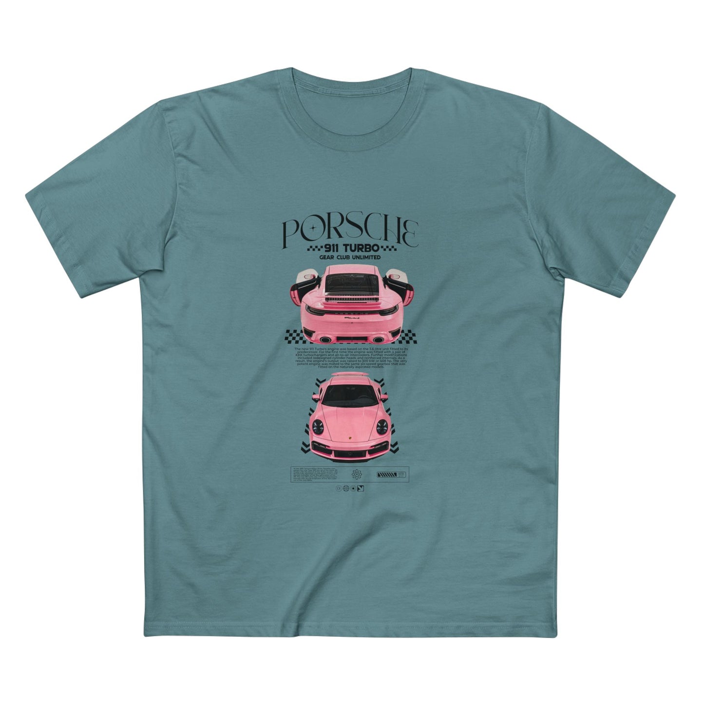 Porsche 911 Turbo Tee - Classic Car Enthusiast T-shirt - CreativeRino