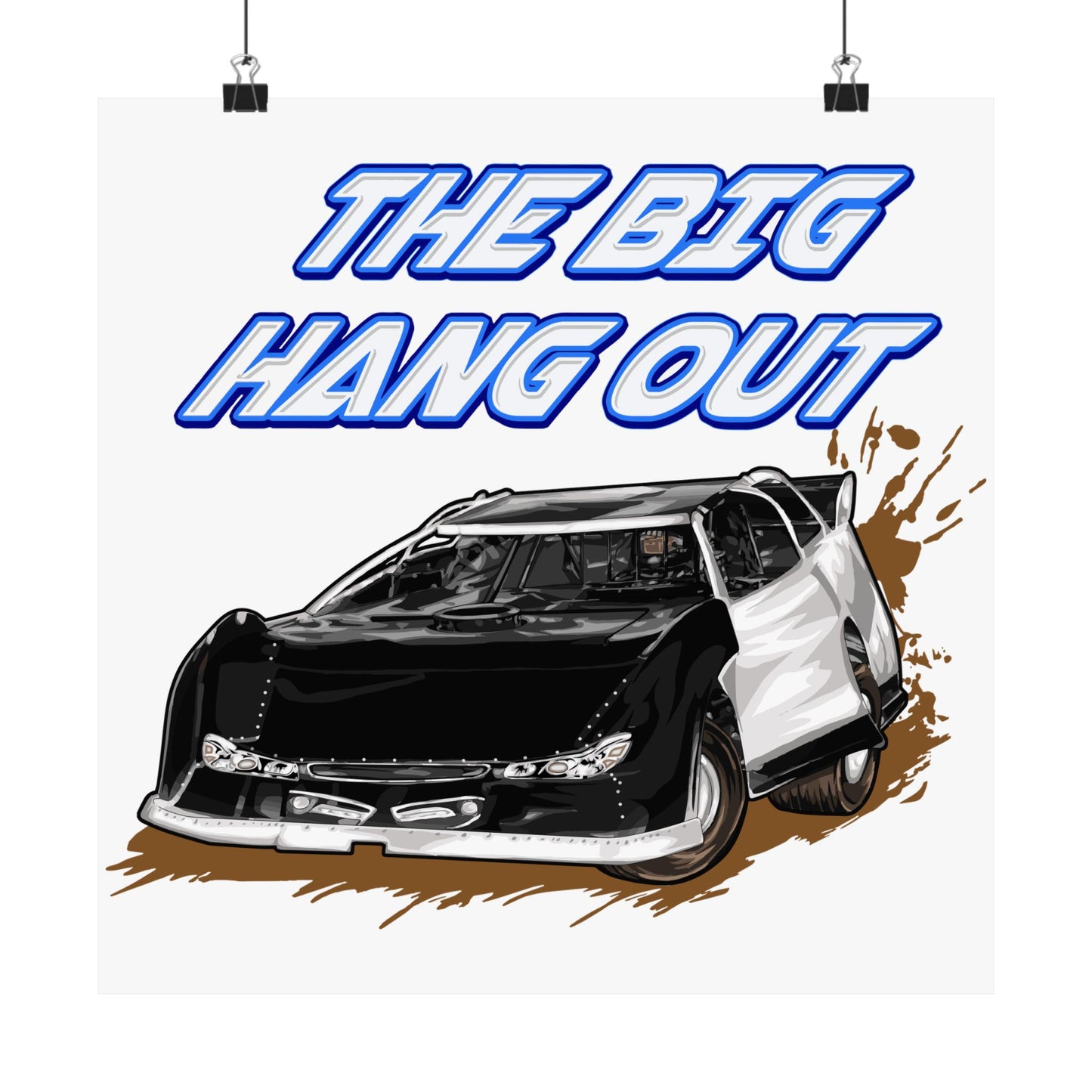 Racing-Themed Matte Vertical Posters - 'The Big Hang Out' Design - CreativeRino