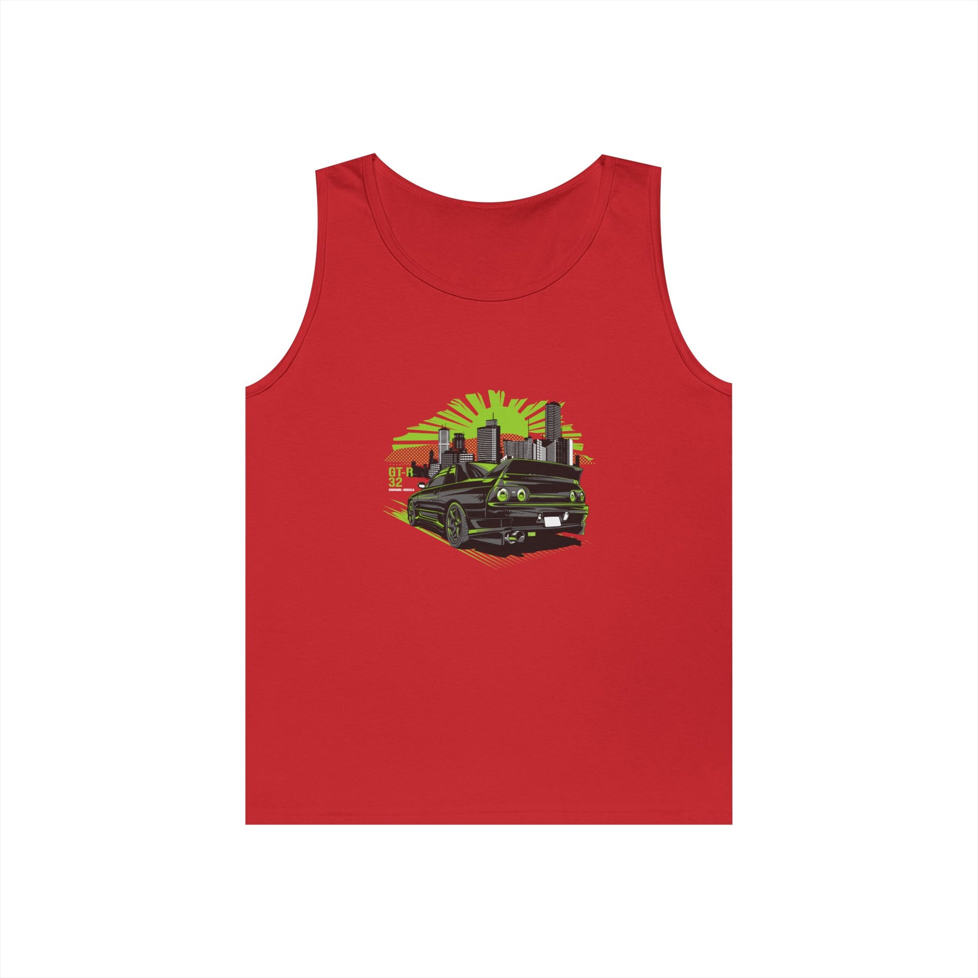 Urban Adventure Unisex Heavy Cotton Tank Top - Retro Car Design - CreativeRino