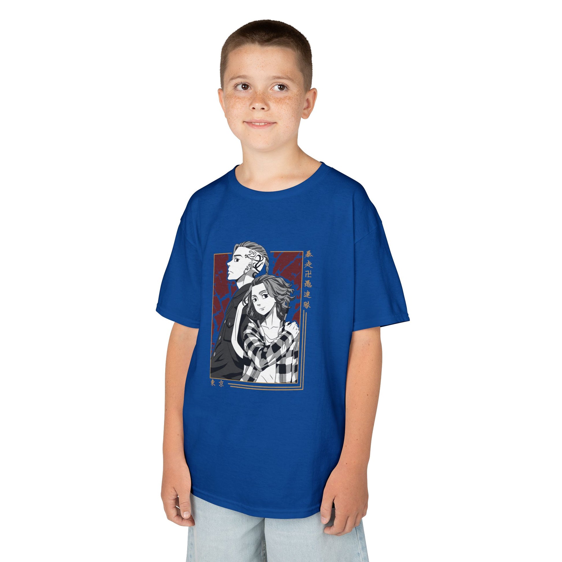 Tokyo Revengers Stylish Kids Heavy Cotton Tee Anime Inspired Graphic T-shirt - CreativeRino