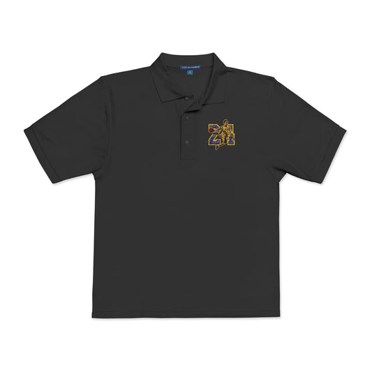 Black Mamba No. 24 Embroidered Unisex Polo Shirt - Stylish Casual Wear for Every Occasion - CreativeRino