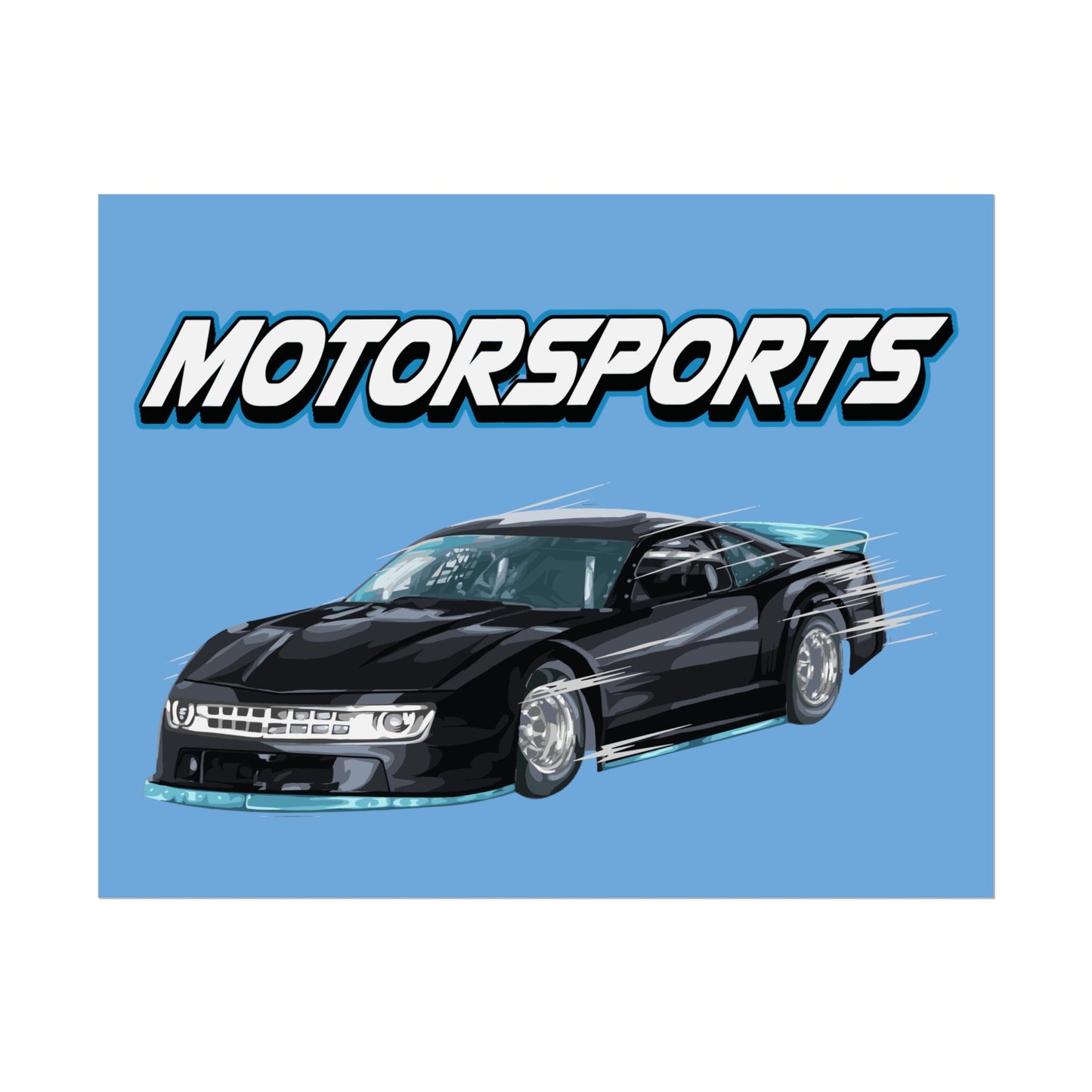 Motorsports Car Rolled Poster - Perfect for Auto Enthusiasts & Racing Fans - CreativeRino