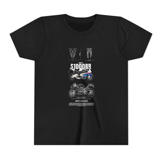 BMW S1000RR Youth Short Sleeve Tee - Perfect for Young Riders - CreativeRino