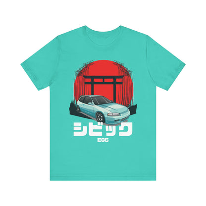 Hinda Civic Estilo Car Art Tee - Retro Aesthetic Automotive T-Shirt - CreativeRino