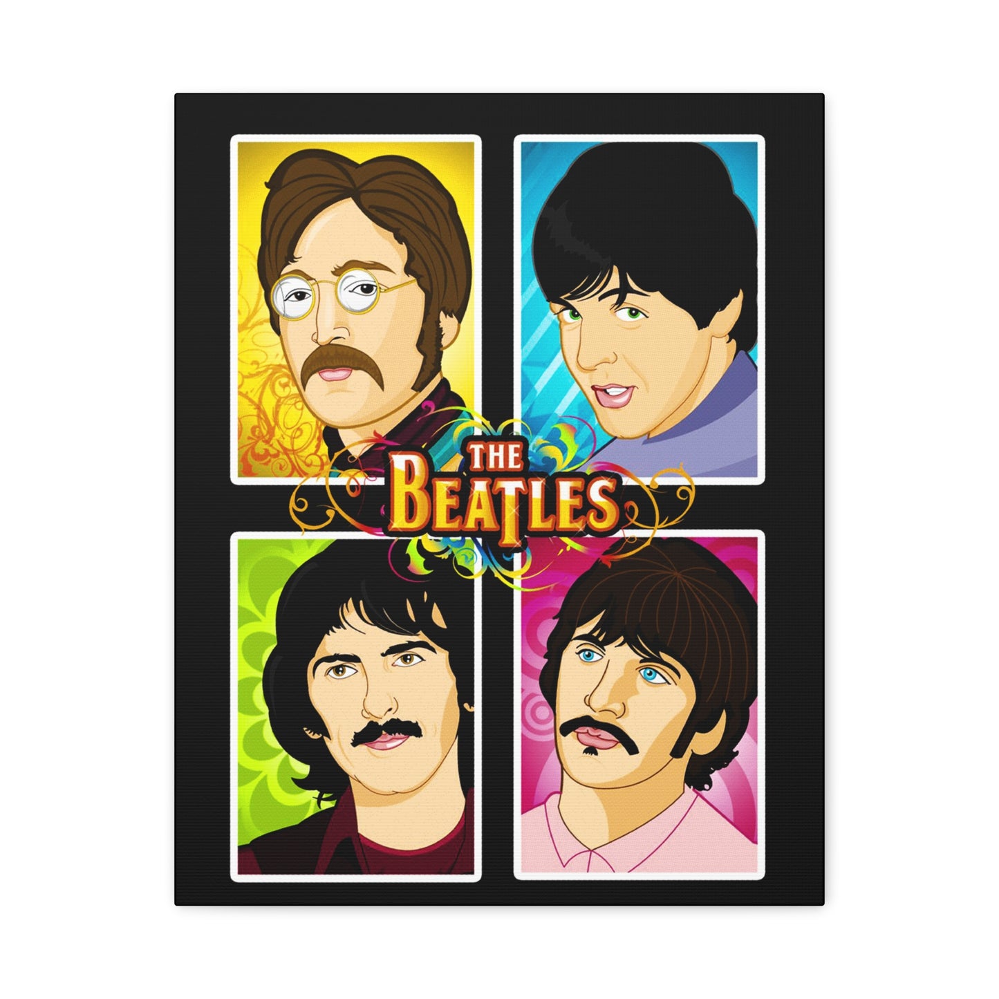 The Beatles Art Canvas – Iconic Stretched Wall Décor - CreativeRino