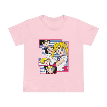 Women's Maple Tee - Vintage Anime Graphic T-shirt for Sailor Moon Fans - CreativeRino