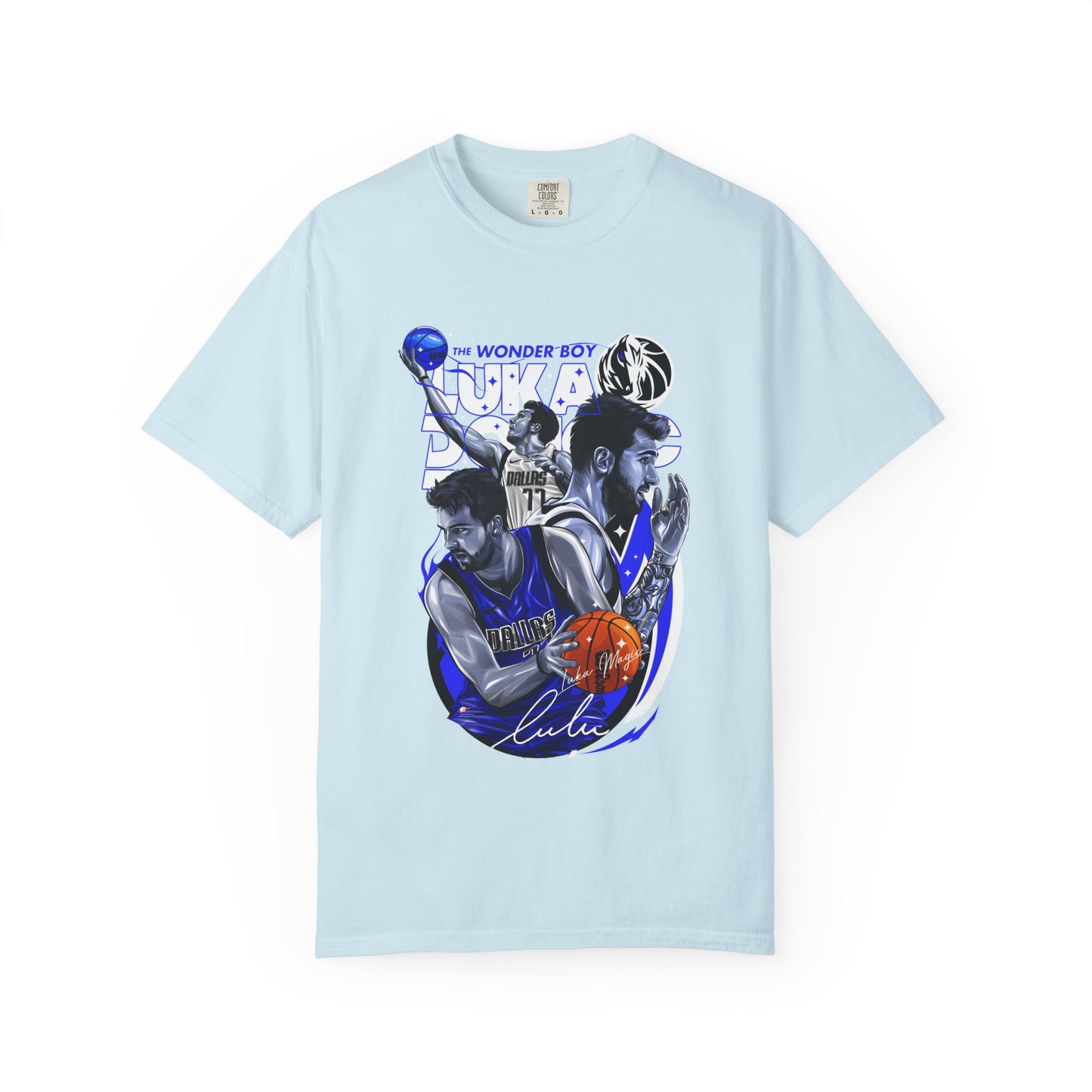 Unisex Garment-Dyed T-shirt | Luka Doncic "The Wonder Boy" Basketball Tee - CreativeRino