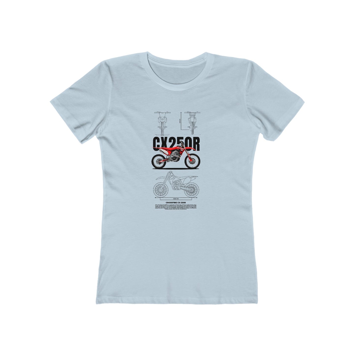Crossfire CX-250R Motorcycle Lover Women's T-shirt - CreativeRino