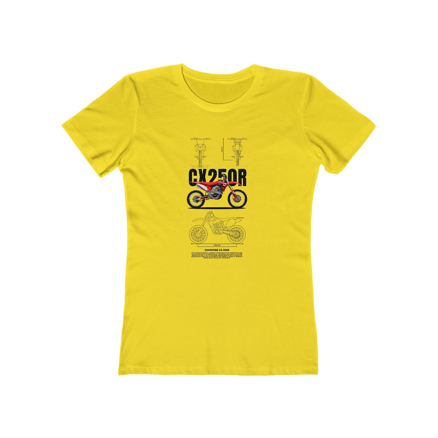 Crossfire CX-250R Motorcycle Lover Women's T-shirt - CreativeRino
