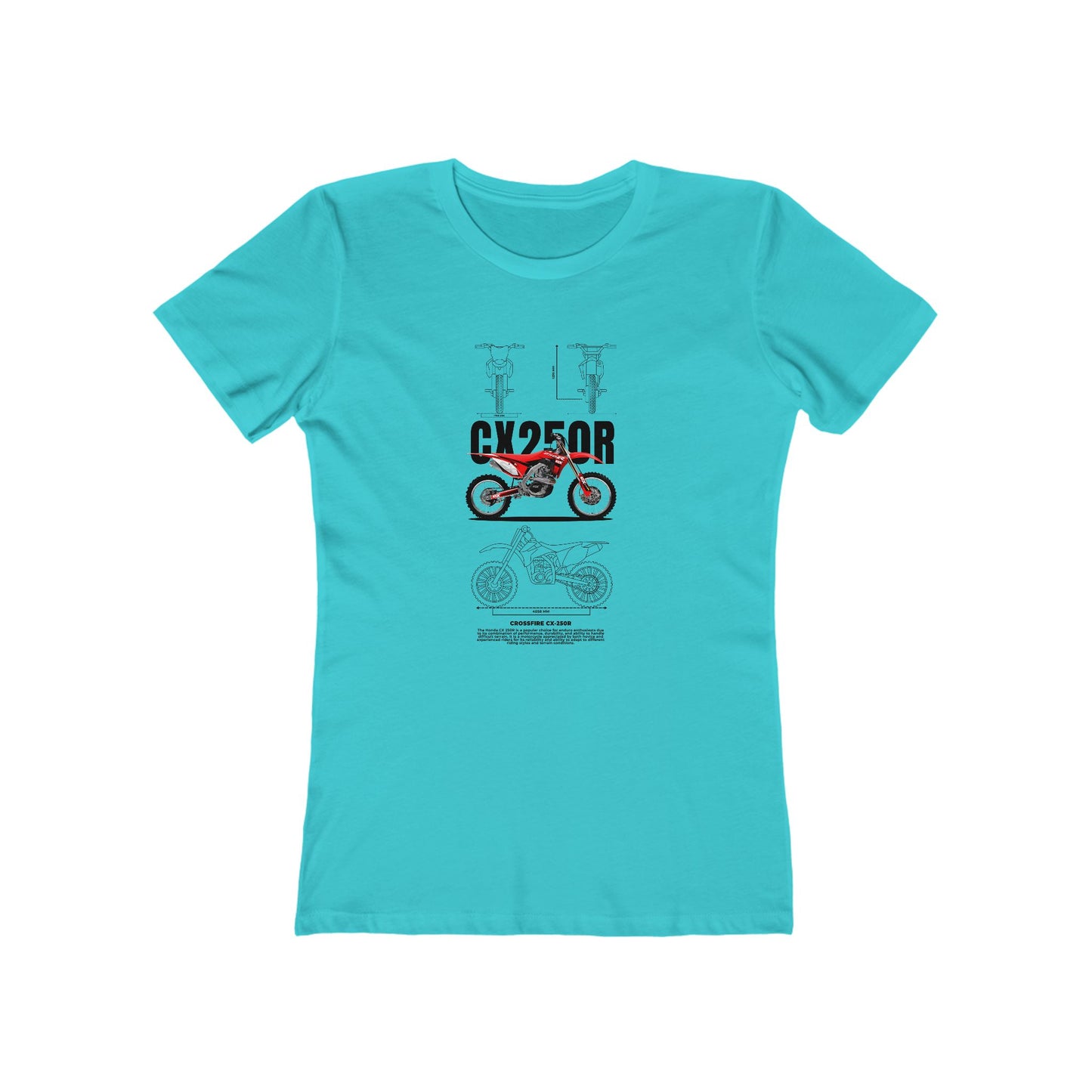 Crossfire CX-250R Motorcycle Lover Women's T-shirt - CreativeRino