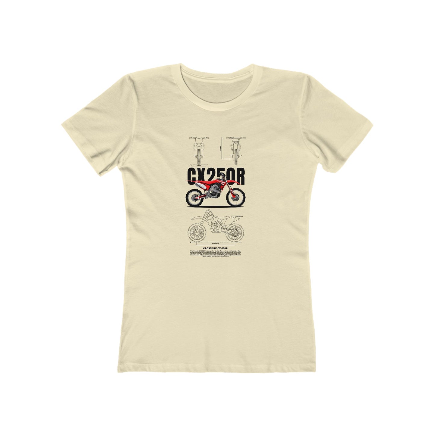 Crossfire CX-250R Motorcycle Lover Women's T-shirt - CreativeRino